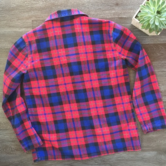 J. Crew Plaid Flannel Button Front Long Sleeve Pajama Top - Picture 2 of 10